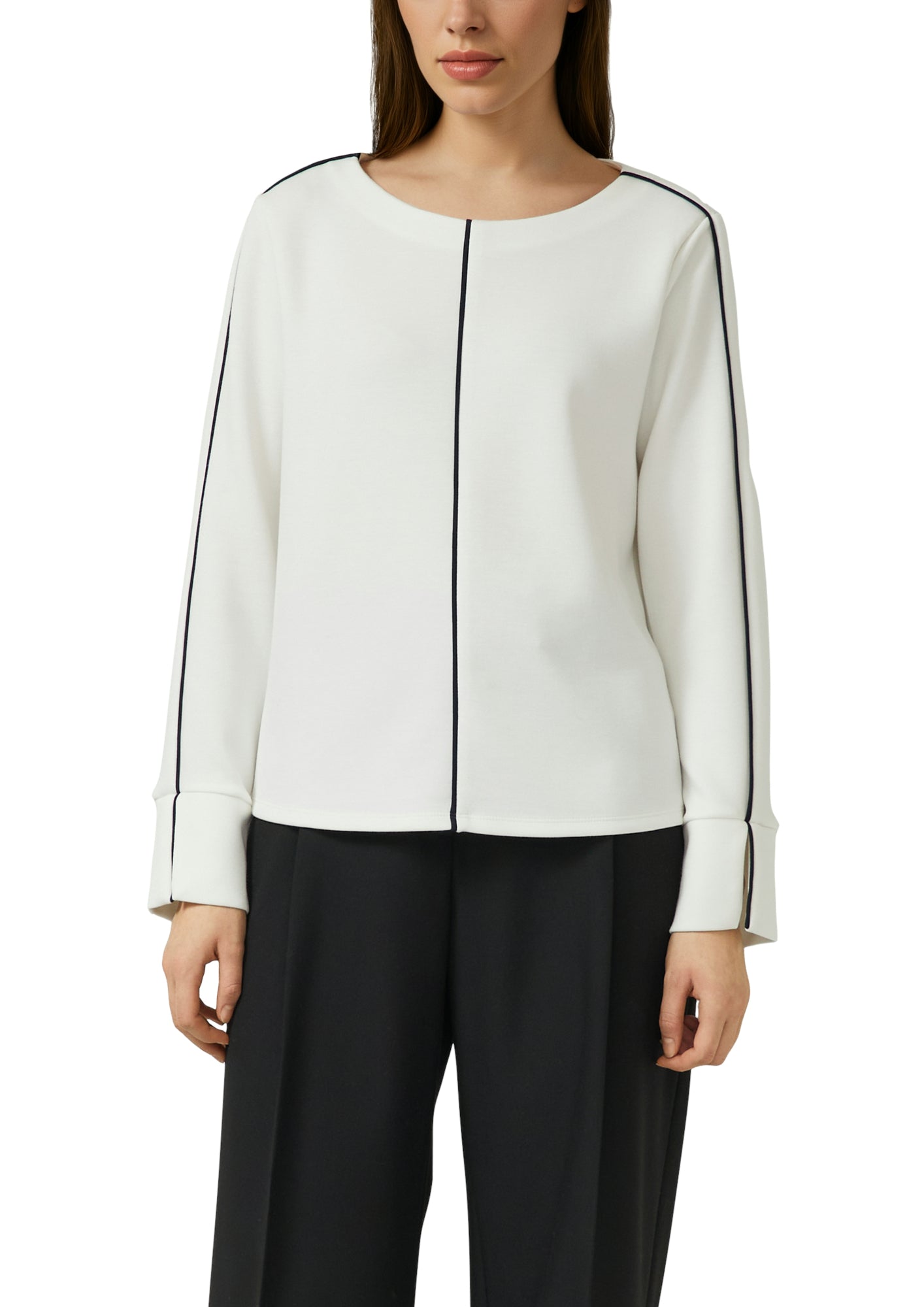 s.Oliver BLACK LABEL Sweatjacken  creme