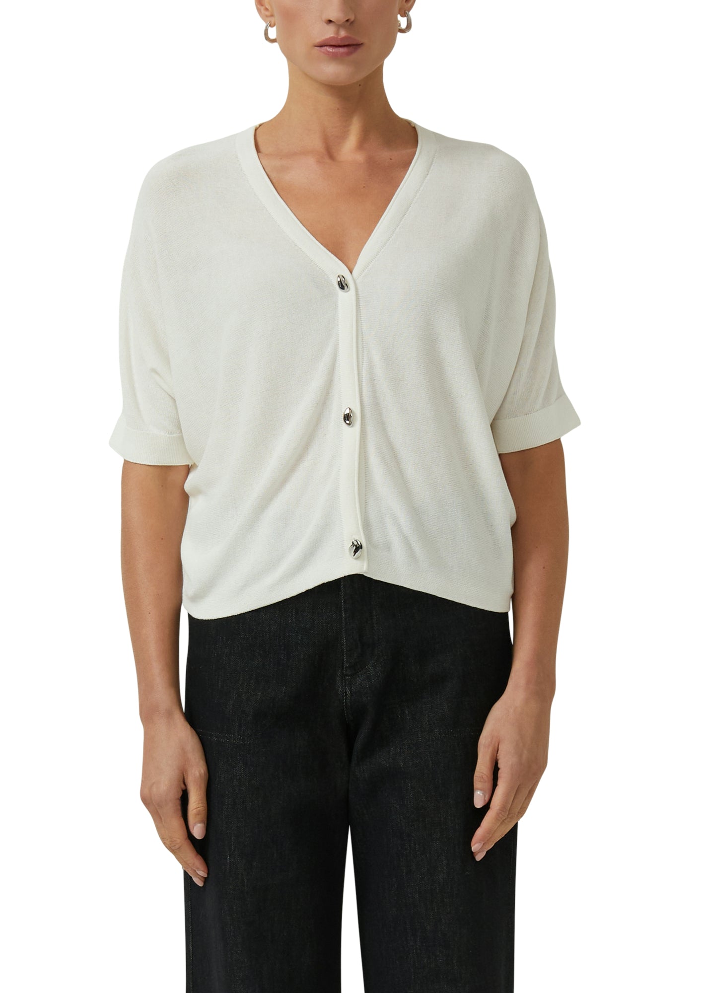 s.Oliver BLACK LABEL Strickjacken  weiß