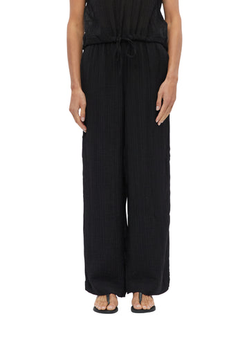 Semitransparente Hose mit Eingrifftaschen