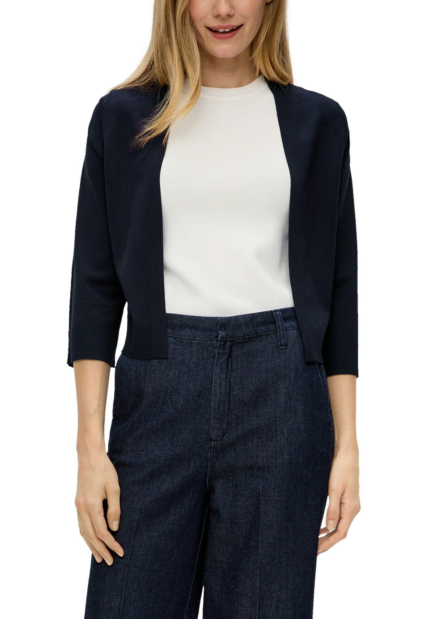 s.Oliver BLACK LABEL Strickjacken  dunkelblau