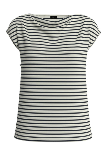 T-Shirt mit Wasserfall-Ausschnitt
