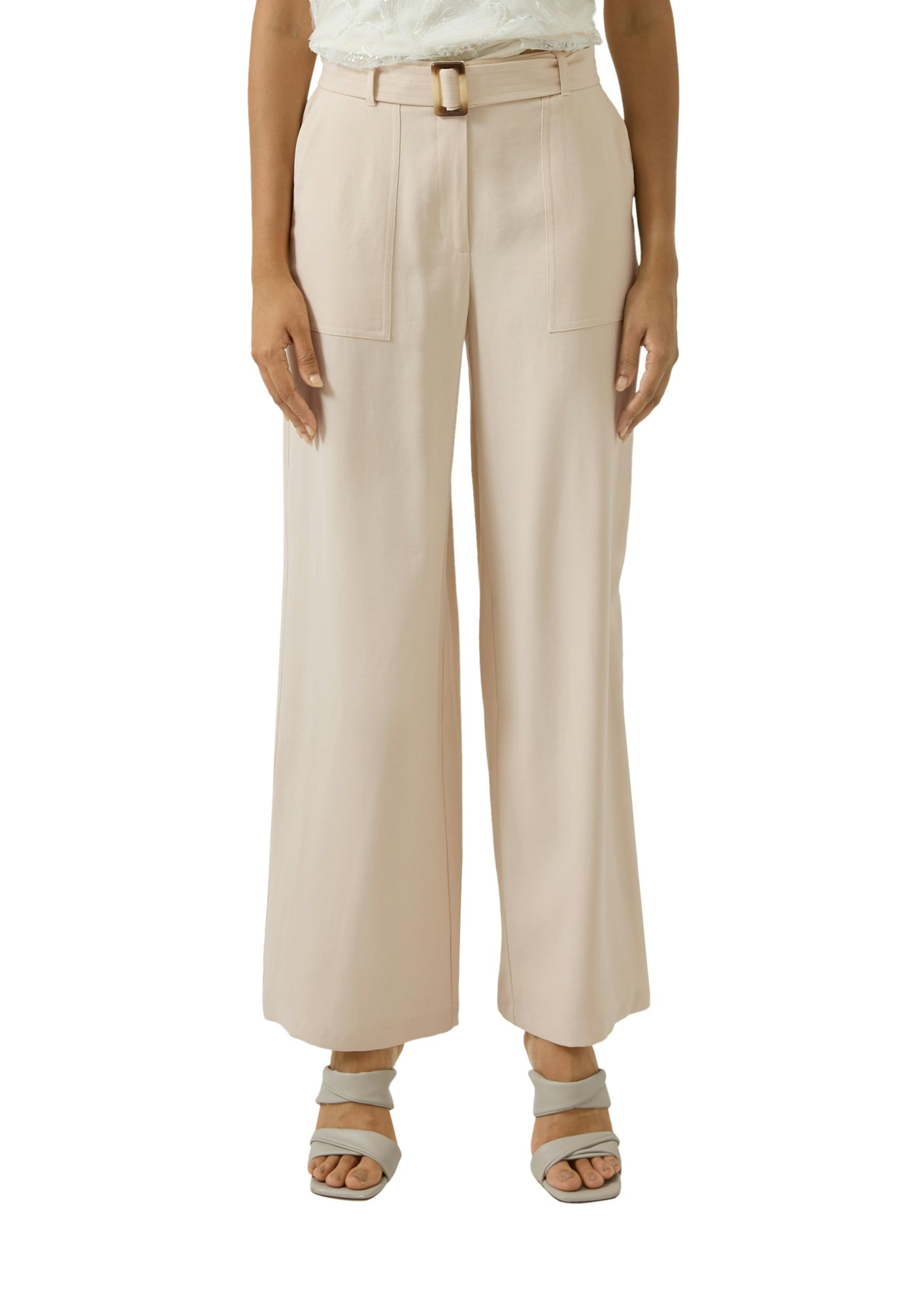 s.Oliver BLACK LABEL Businesshosen  beige