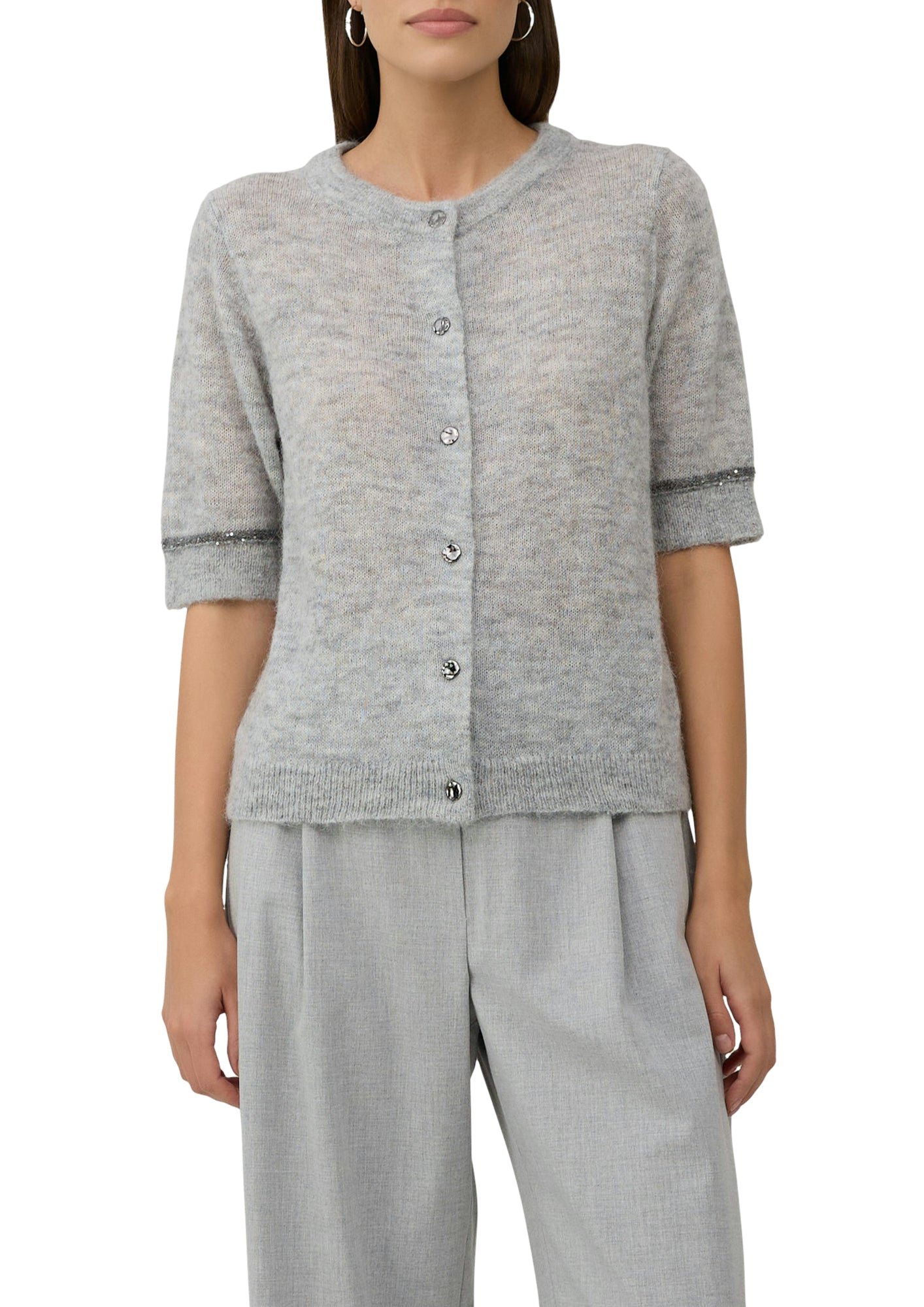 s.Oliver BLACK LABEL Strickjacken  grau