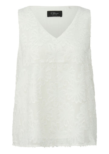 Ärmelloses Chiffon-Top