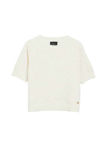 s. Oliver BLACKLABEL: Kurzarmshirt mit Rundhalsausschnitt und Rippbündchen