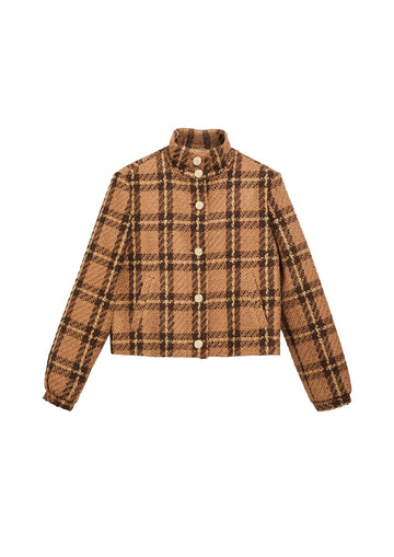 s.Oliver BLACK LABEL Kurze Jacke aus Bouclé