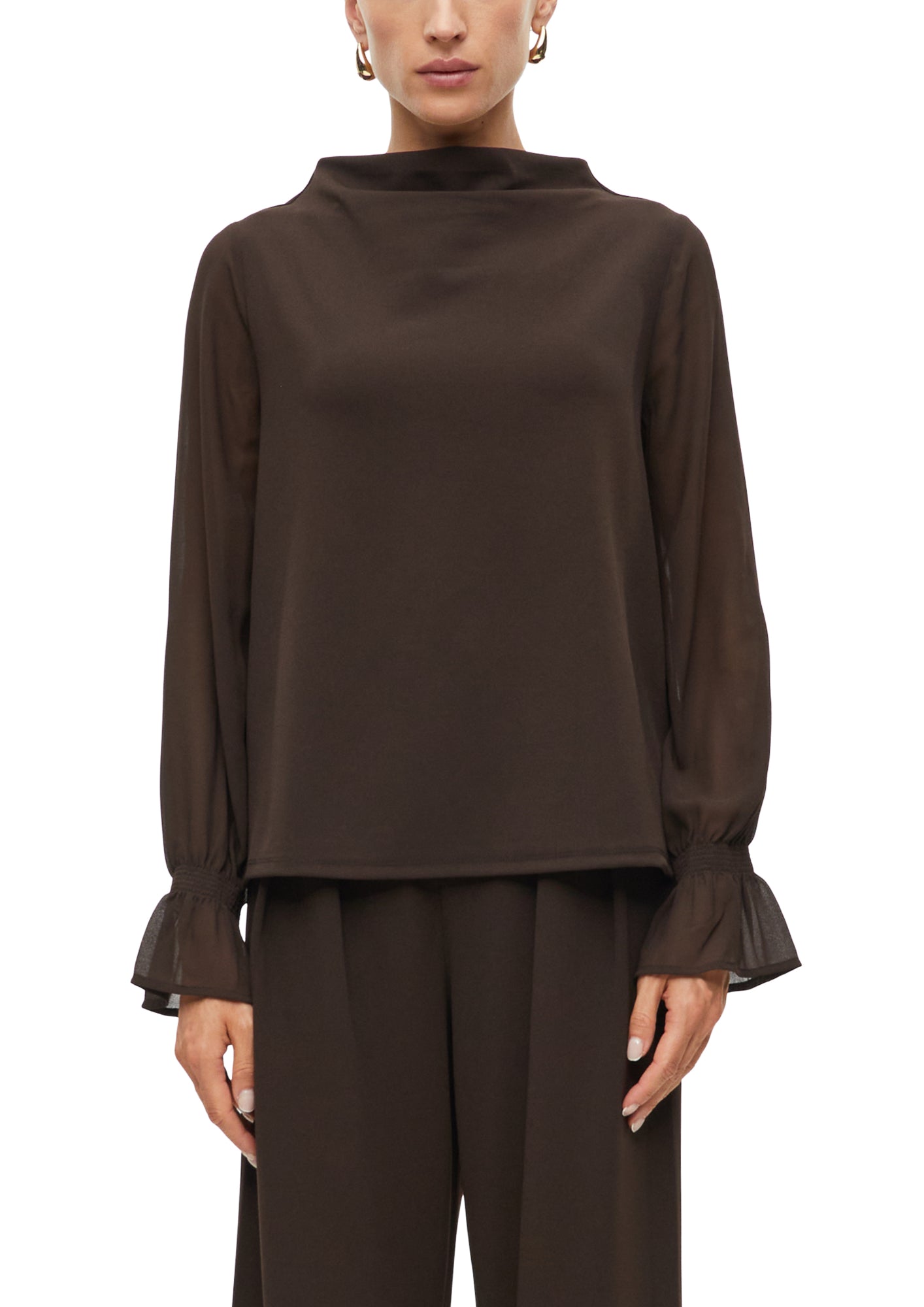 s.Oliver BLACK LABEL Langarmshirts  braun