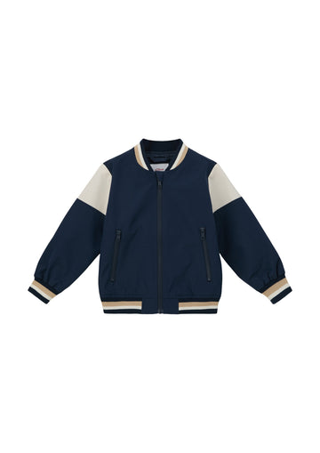 Blouson mit Kontrast-Details