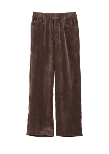 Cord-Hose mit weitem Bein und 5-Pocket-Design