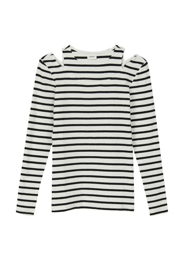 Geripptes Longsleeve