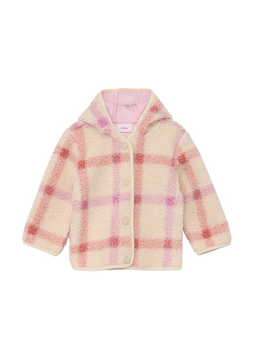 Jacke aus Teddy-Plüsch