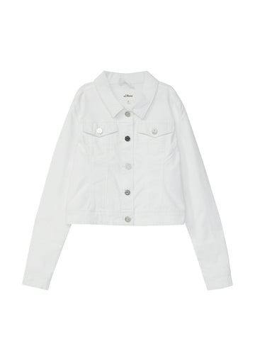 Jacke aus elastischem Twill