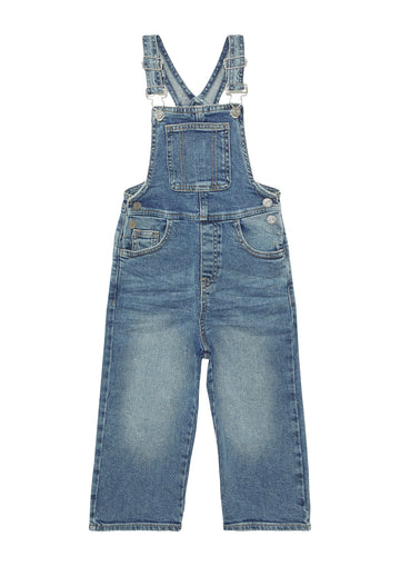Jeans-Latzhose im Relaxed Fit