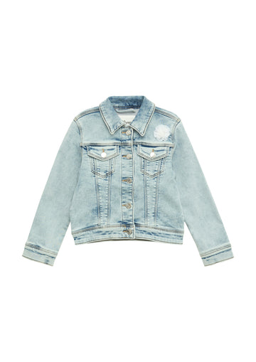 Jeansjacke mit Garment Dye