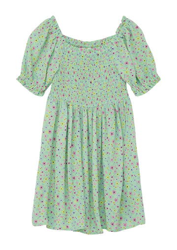 Kleid mit Smock-Detail