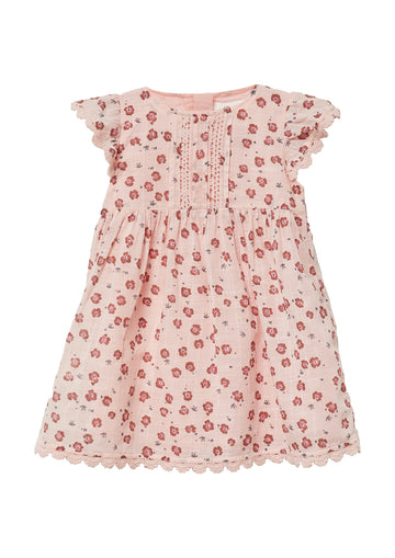 Kleid mit Spitzenbesatz