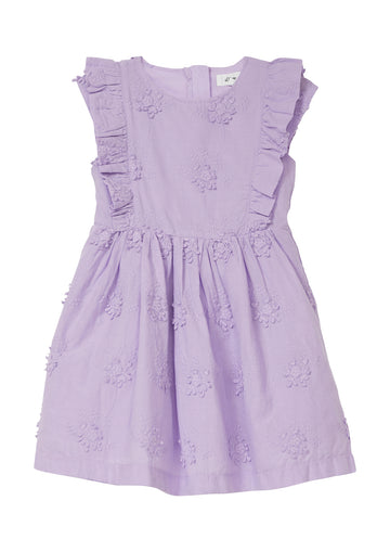 Kurzes Kleid mit Flügelärmeln