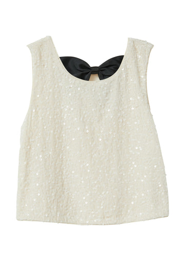 Samttop mit Pailletten