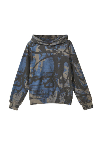 Sweatshirt mit Graffiti-Prin