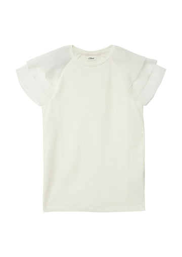 T-Shirt mit Volantärmeln