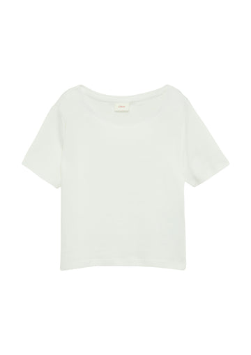 Verkürztes Rippshirt
