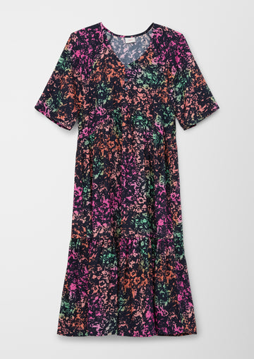 Viskosekleid mit Volants