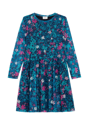 Volantkleid aus Mesh