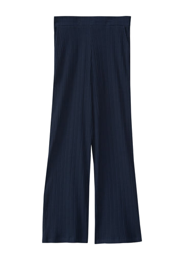Wide Leg-Hose aus Rippware