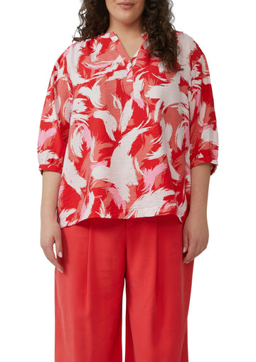 Bluse mit V-Ausschnitt