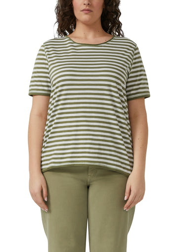 T-Shirt mit Rollkanten