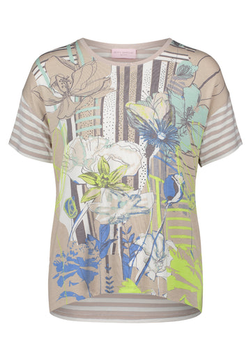 Casual-Shirt mit 	Streifenmuster