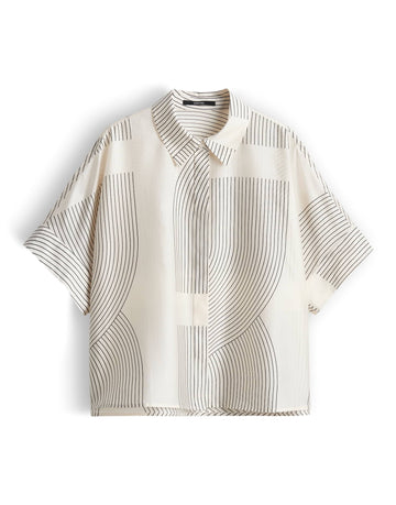 Boxy Printbluse 
