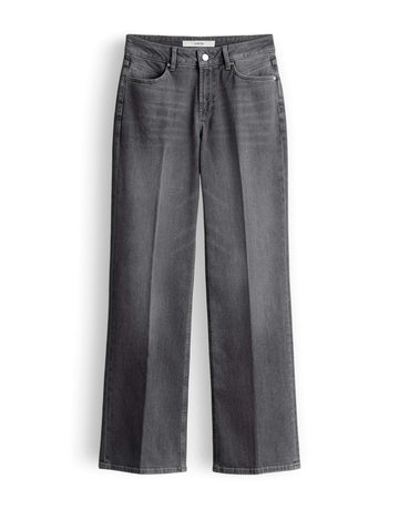 CARIE ICONIC Long Flared Jeans aus nachhaltigem Baumwollmix