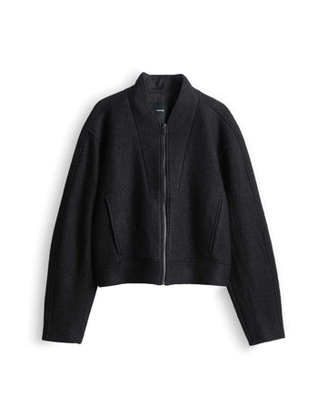 NUVERA Wolljacke im Biker-Stil