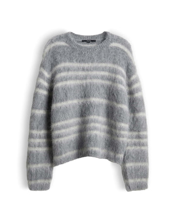 TAIRA Strickpullover mit Fuzzy Yarn