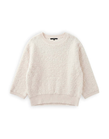 TALPA Strickpullover aus Bouclégarn