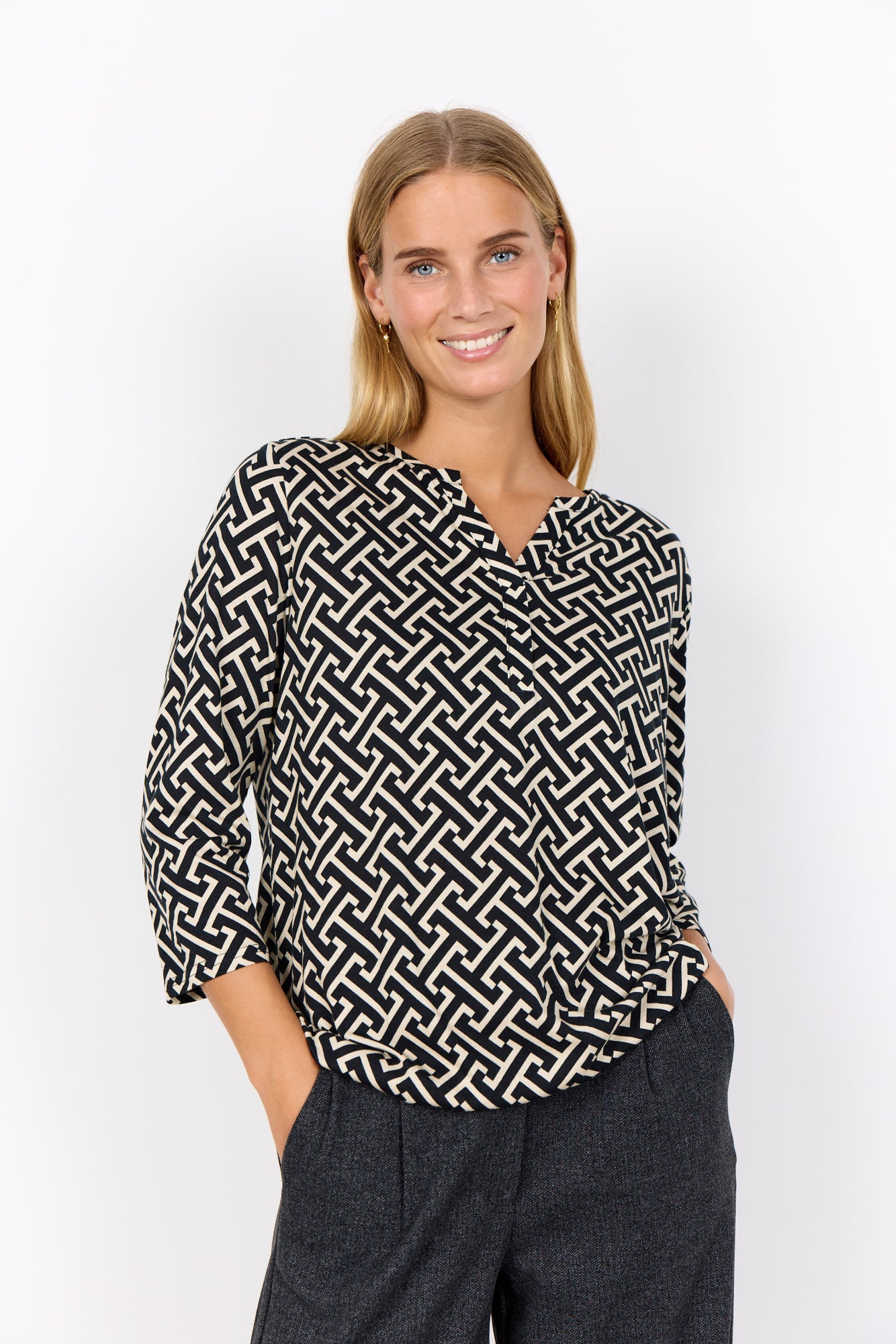soyaconcept Blusen  schwarz
