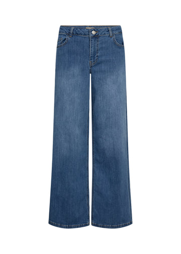 Mid-Rise Wide-Leg Jeans mit Five-Pocket-Design