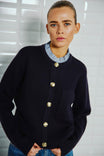 with black Blazer  dunkelblau