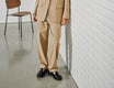 with black Businesshosen  beige