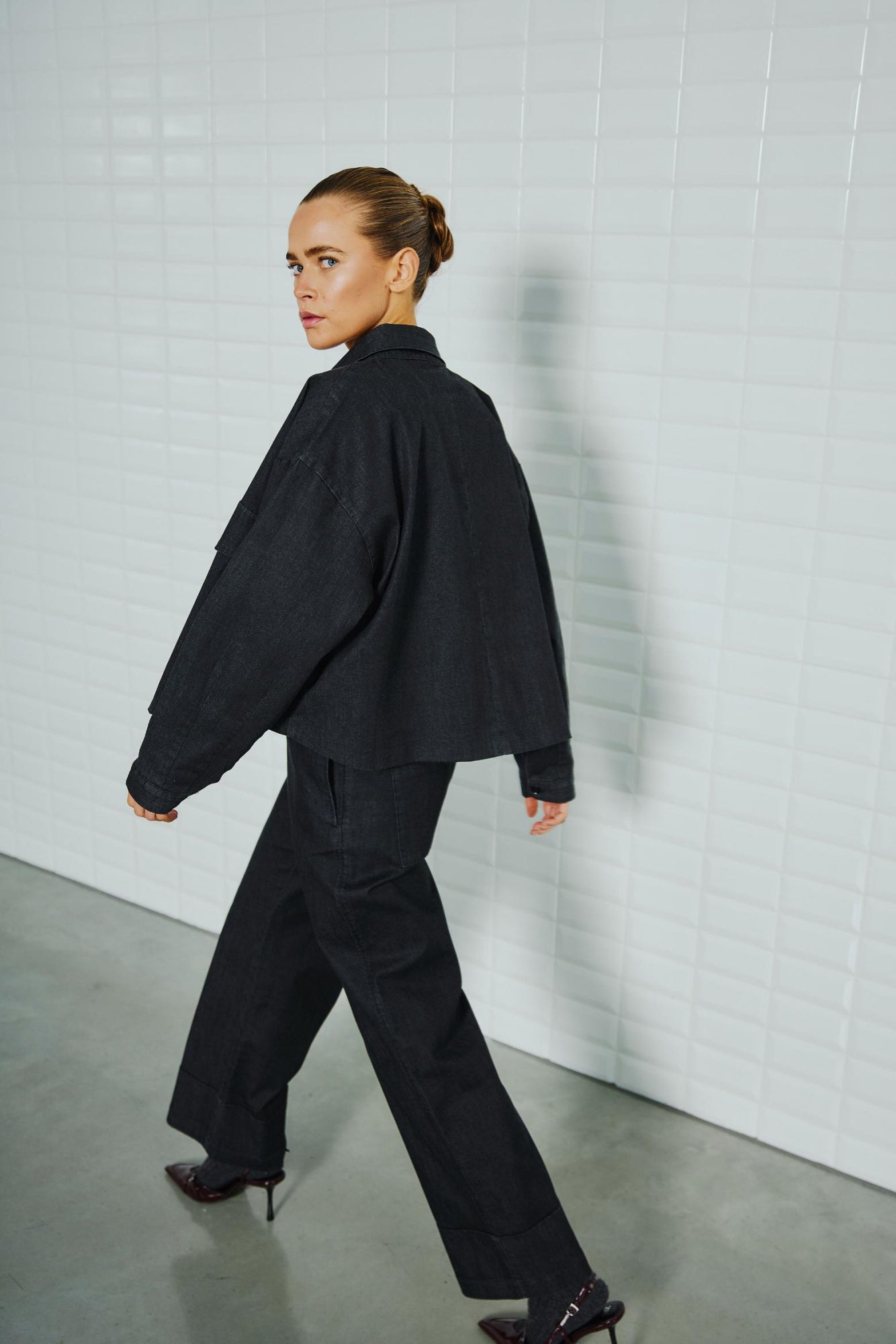 with black Relaxed, Weit  schwarz