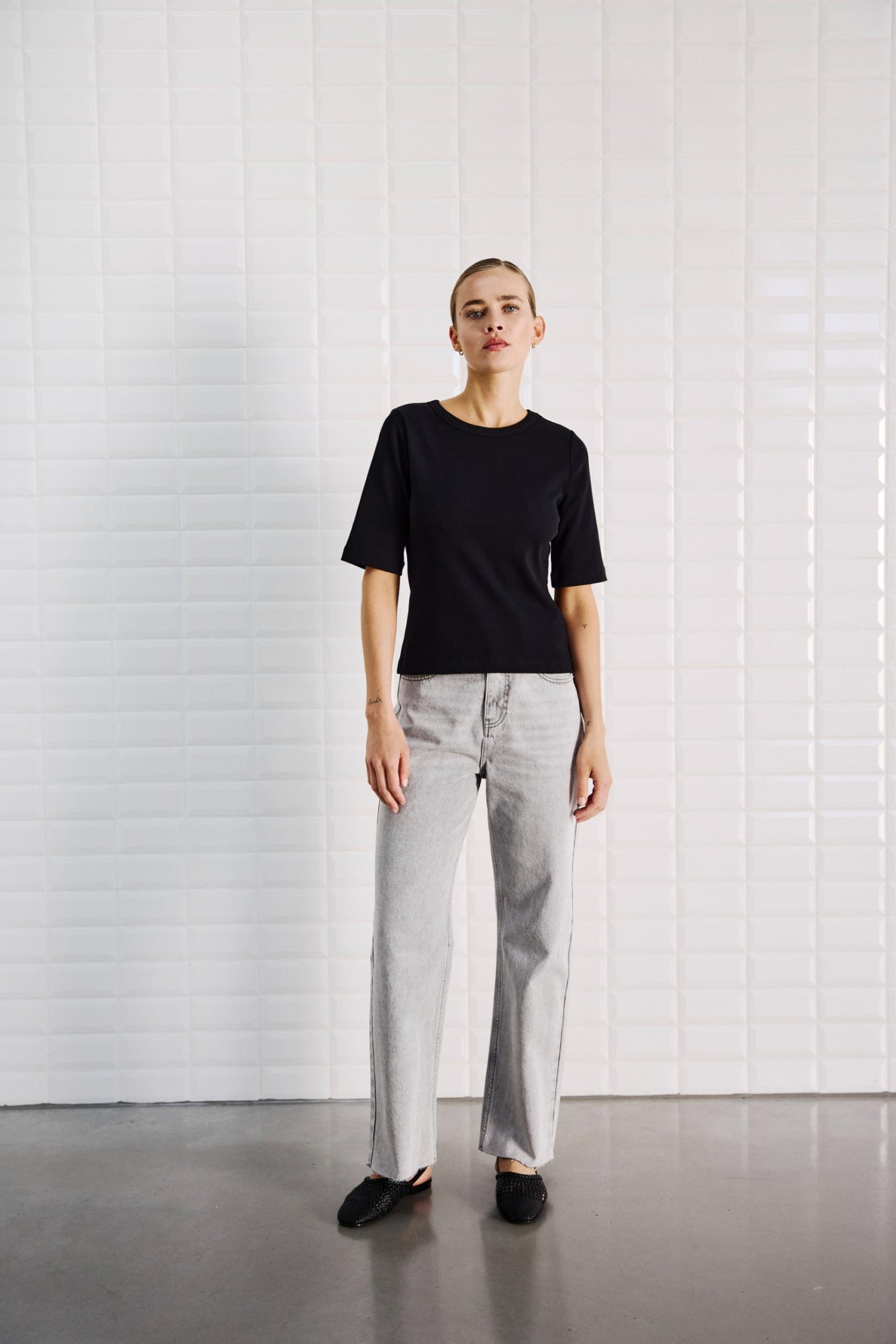 with black Tops  schwarz