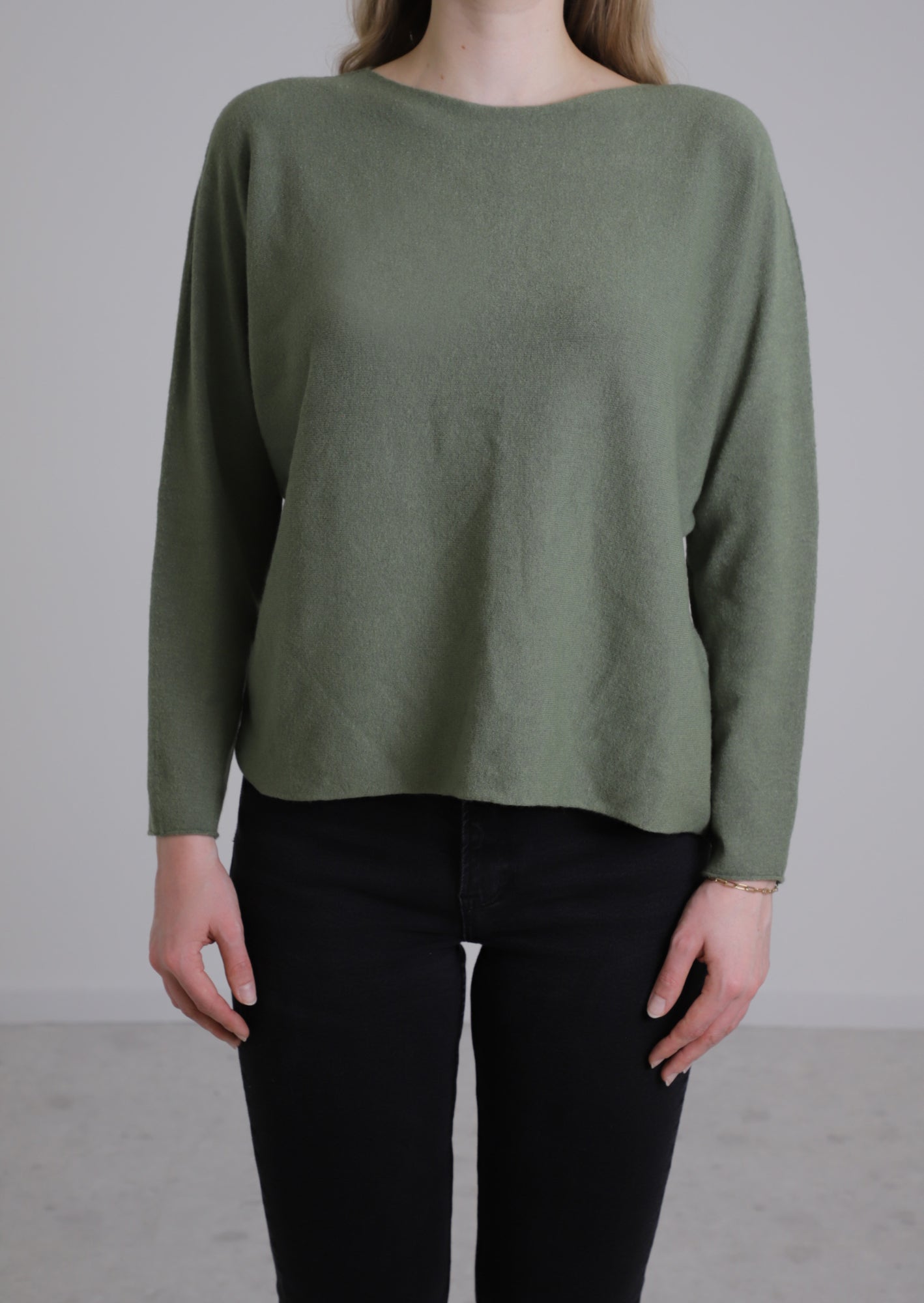 yours by FREY Pullover  dunkelgrün