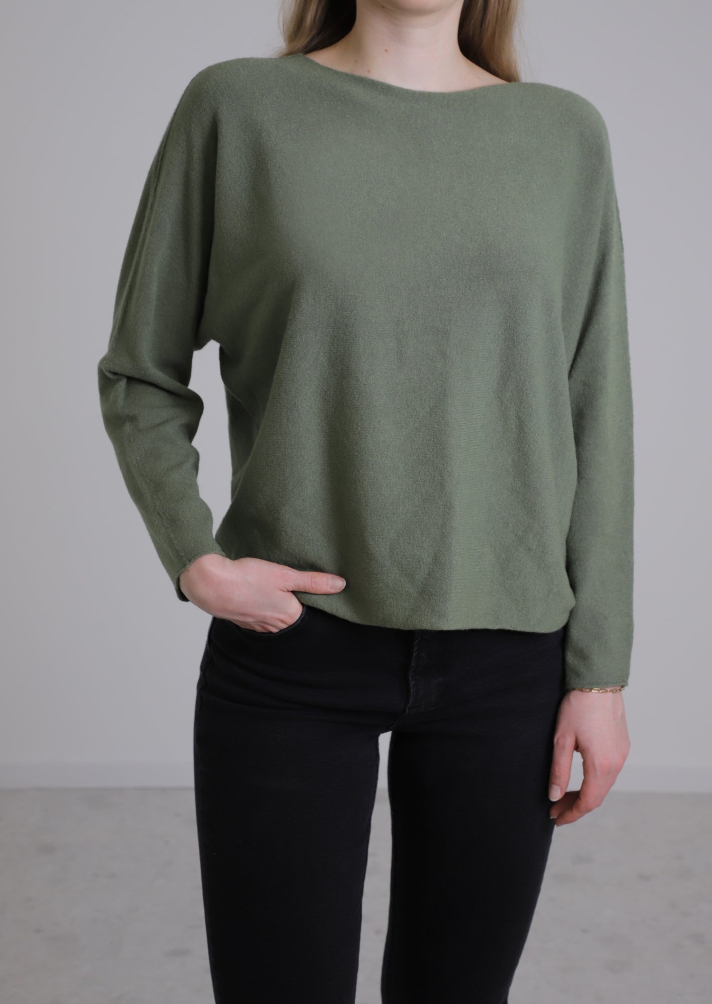 yours by FREY Pullover  dunkelgrün