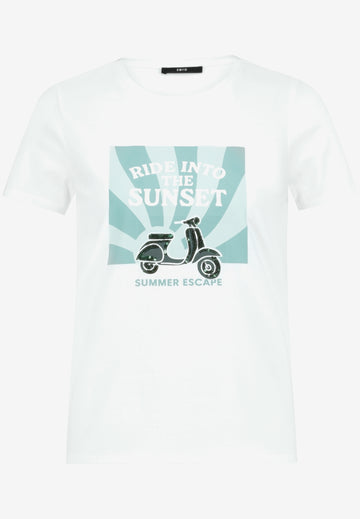 Baumwoll-T-Shirt mit Print