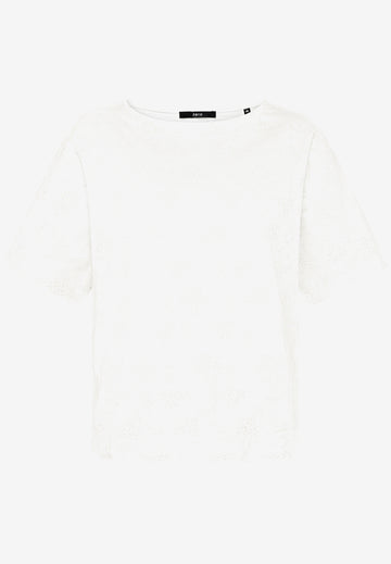 Baumwoll-T-Shirt mit Stickerei