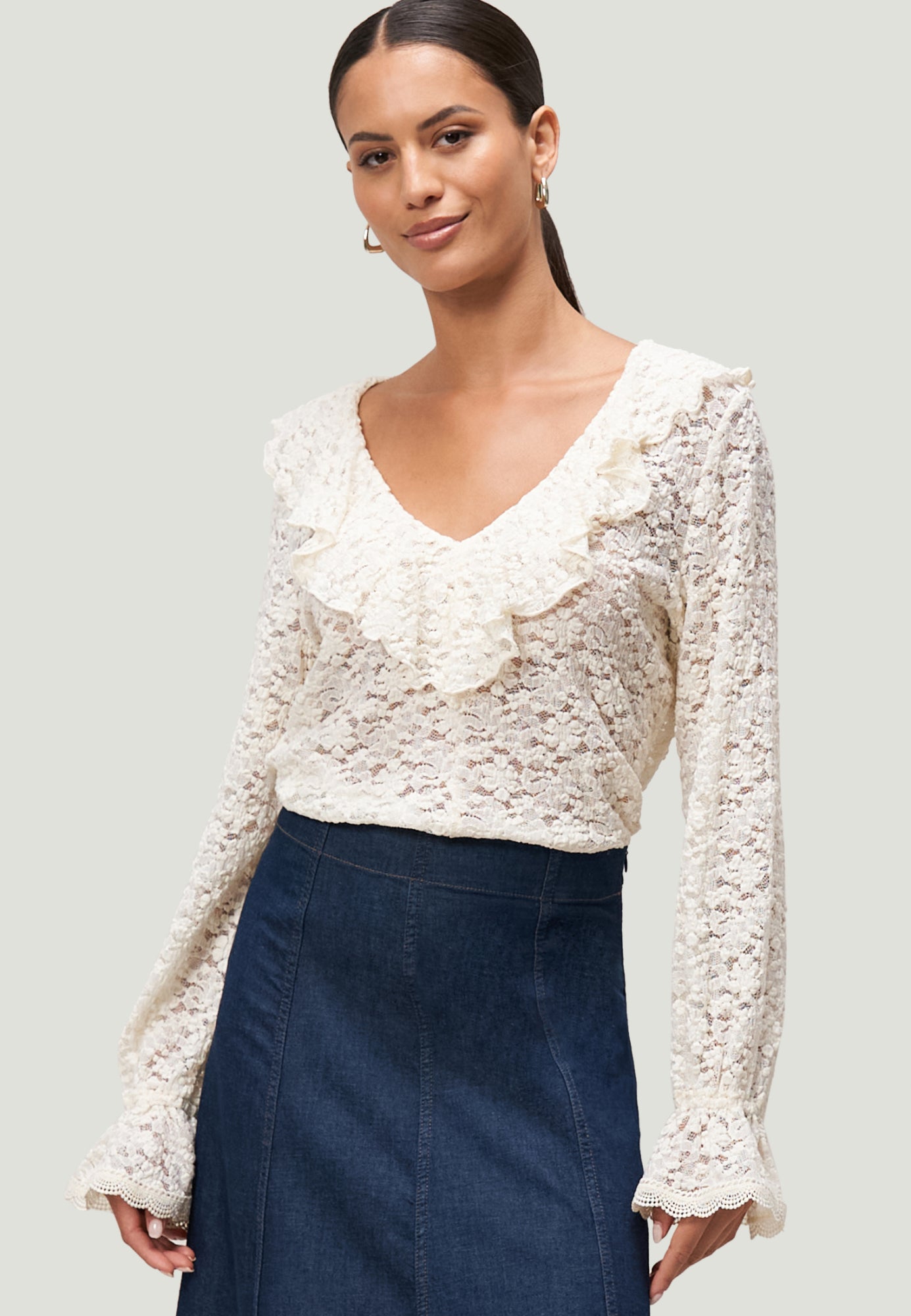 zero Blusen  creme