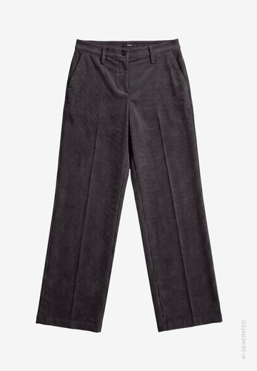 Cordhose mit Bügelfalte