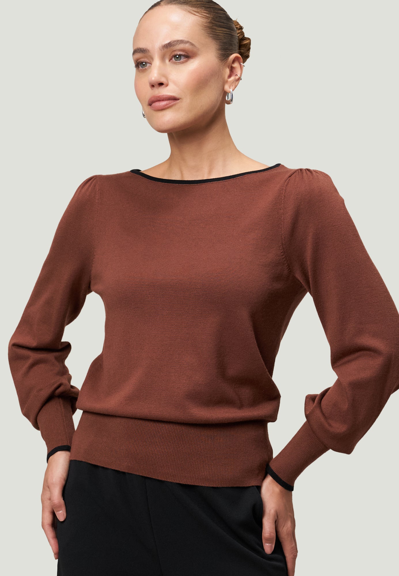 zero Pullover  braun