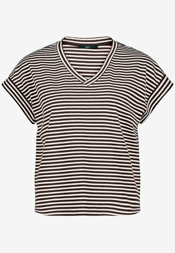 Kurzarm-Shirt mit V-Ausschnitt